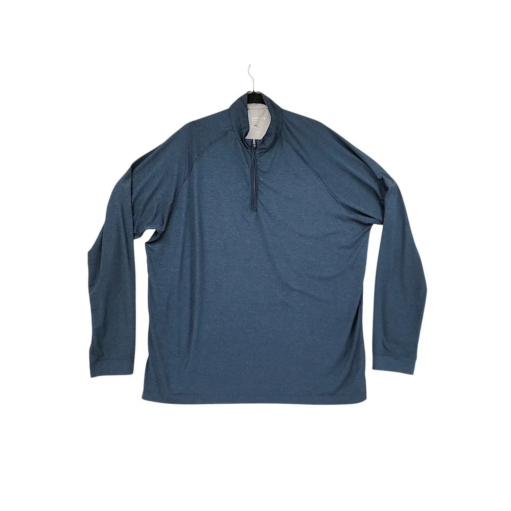 Johnnie O 1/4 Zip Pullover XL Men Blue Freeborne Performance Activewear Preppy
